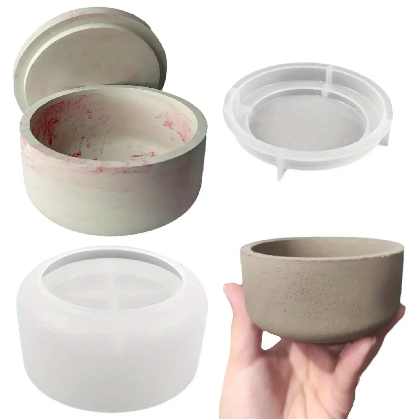 Silicone Mold | Round Stripe Design | For Crystal Epoxy Jewelry Resin