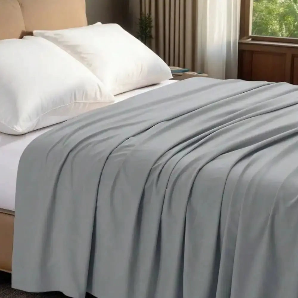 1PC Luxury Flat Sheet: Soft, Wrinkle-Free, Stain-Resistant, And Machine Washable Bedsheet For Effortless Care from PriceLows™