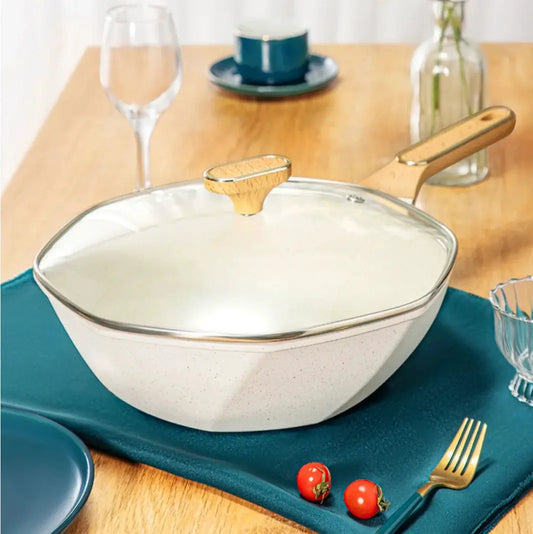 Nonstick Frying Pan | 28 cm Diameter | 3-4 L Capacity | Induction Compatible