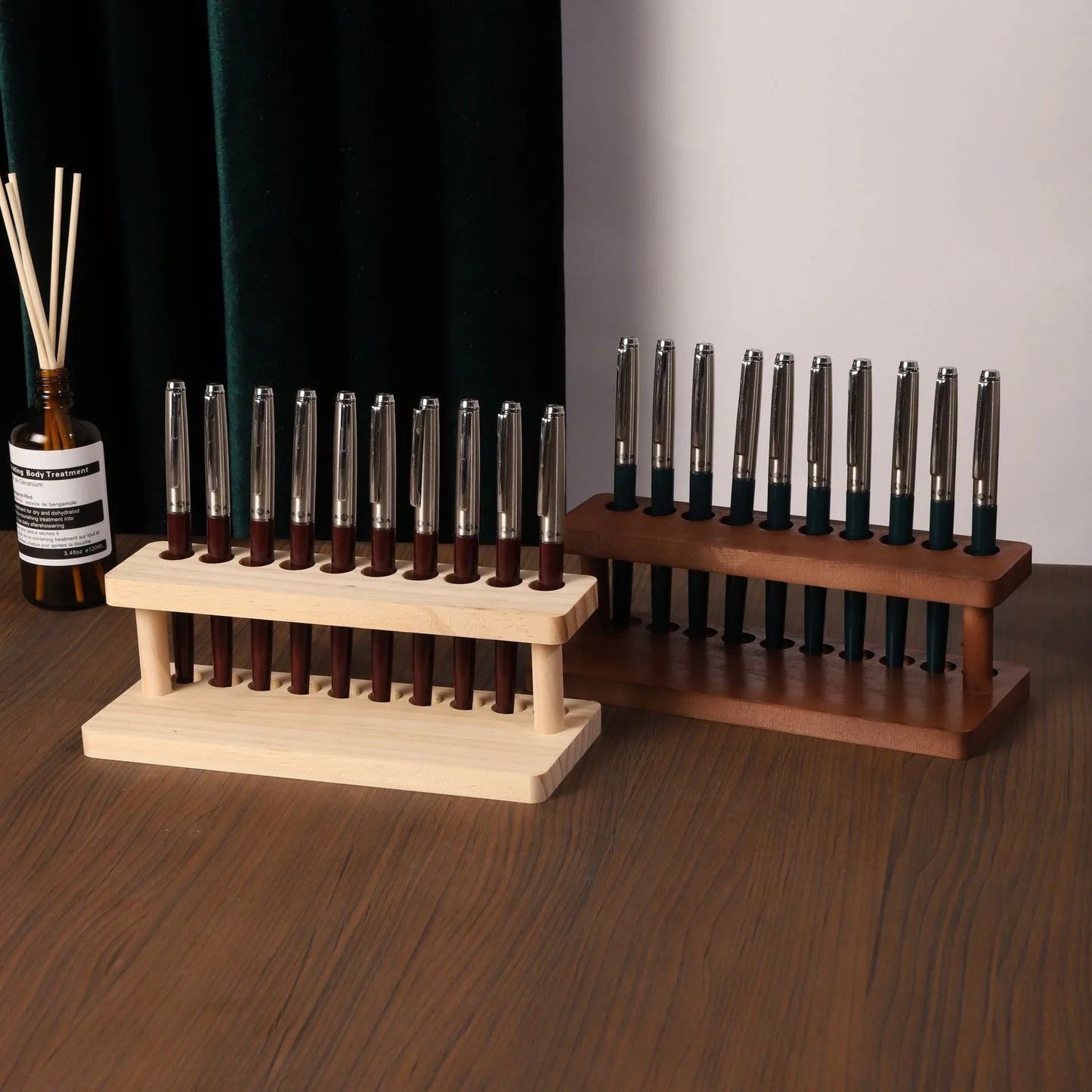 Desk Organizer | Walnut Wood | Pen Holder | Phone Stand