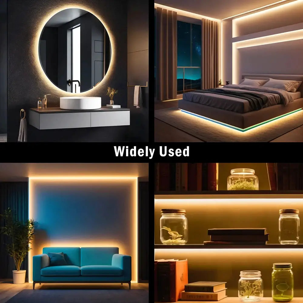 220V Dimmable COB LED Neon Strip Light Dimmer Switch Plug Kit Waterproof 288 LED Flex Tube Lamp Hight Bright Warm/Natural White from PriceLows™