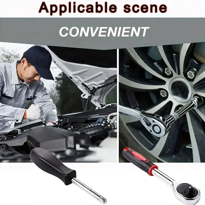 46pcs Car Repair Tool Kit Ratchet Torque Wrench Spanner Screwdriver Socket Set Combo Tools Kit Bicycle Auto Repairing Tool Mech from PriceLows™