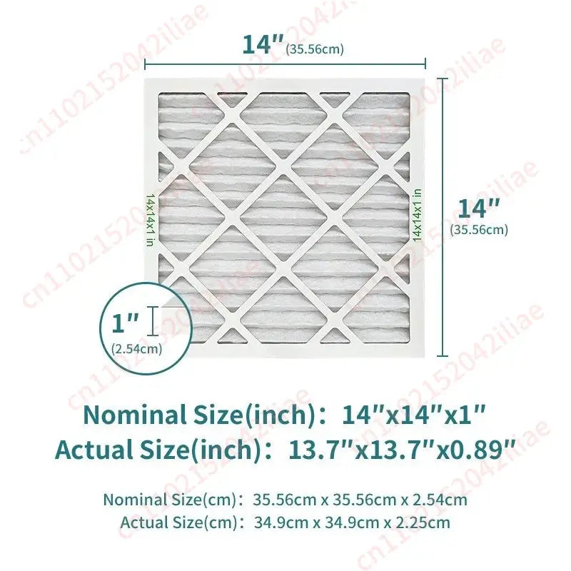 14x14x1 Plate Cartridge Filter MERV 13 (6 Pieces) HVAC/AC/Furnace Air Filter from PriceLows™