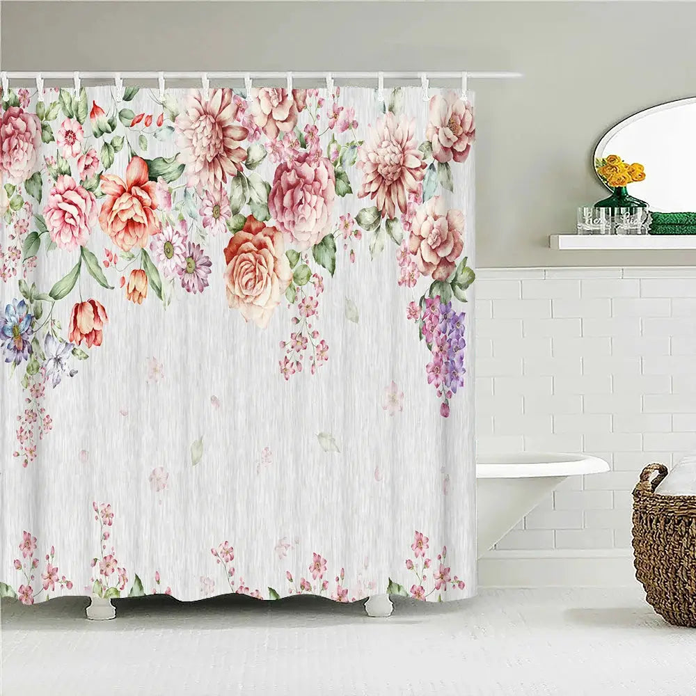 Tropical Leaves Palm Tree Bird Animals Pattern Shower Curtains Bathroom Curtain Waterproof Frabic Bath Bathroom Curtains from PriceLows™