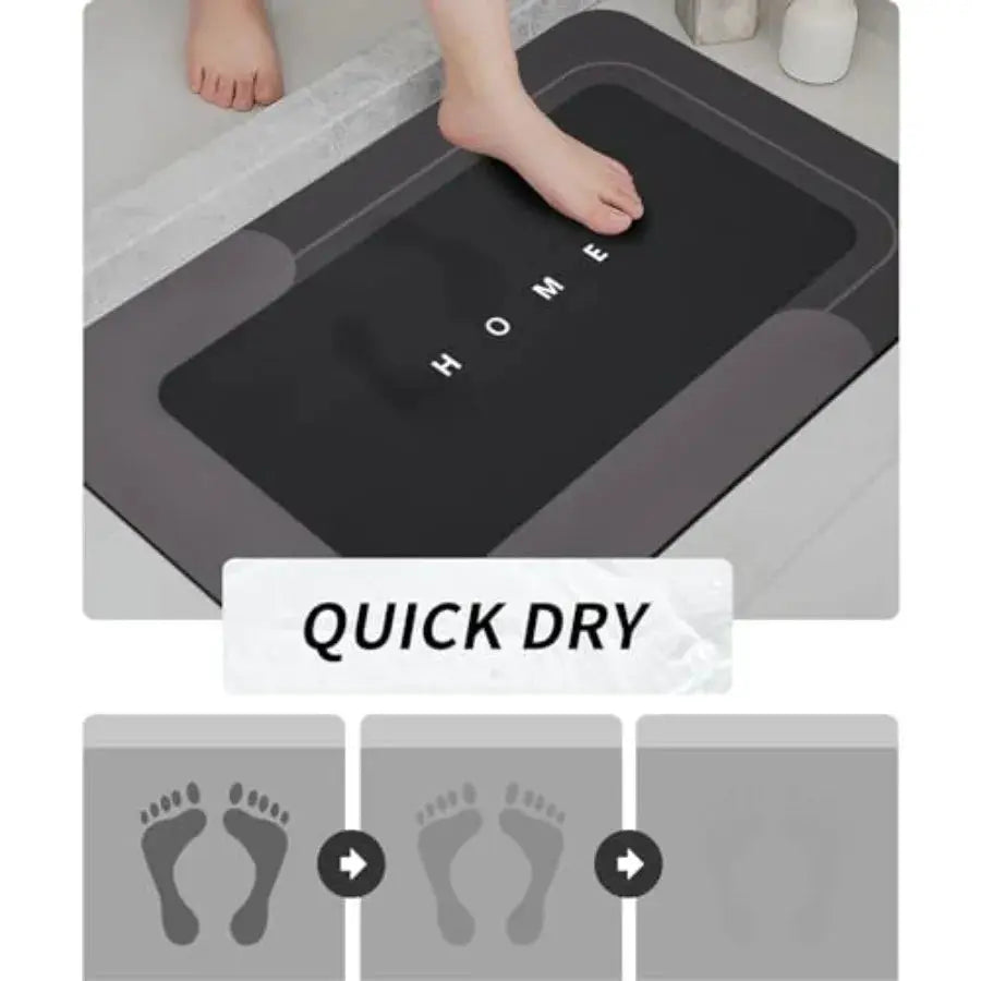 Absorbent Bath Mat Magic Rug Sets Quick Drying Bath Mat Non-Slip Floor Rug Rubber Backed for Bathroom Kitchen Shower Sink 16.9' from PriceLows™