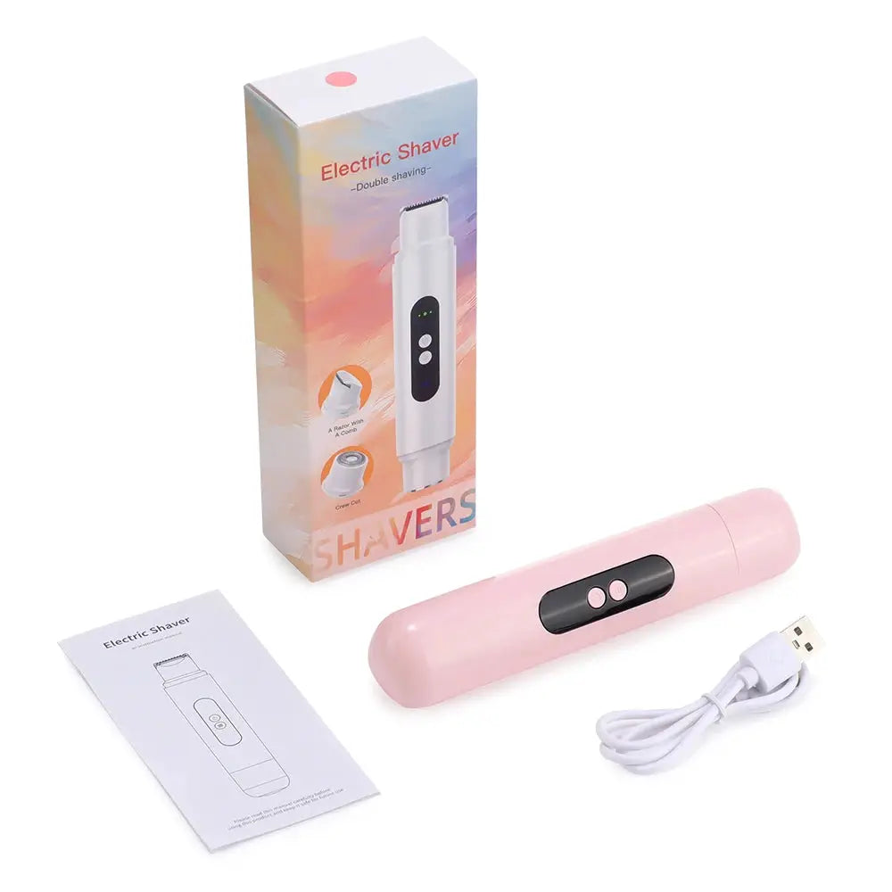 Wet Dry Electric Shaver | 60 Min Battery | Double Head Trimmer
