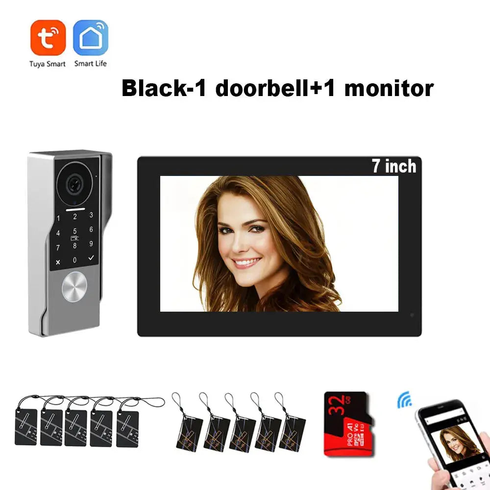 Smart Video Intercom Doorbell | 1080P Camera | 10 Inch Touchscreen | 5G Wifi