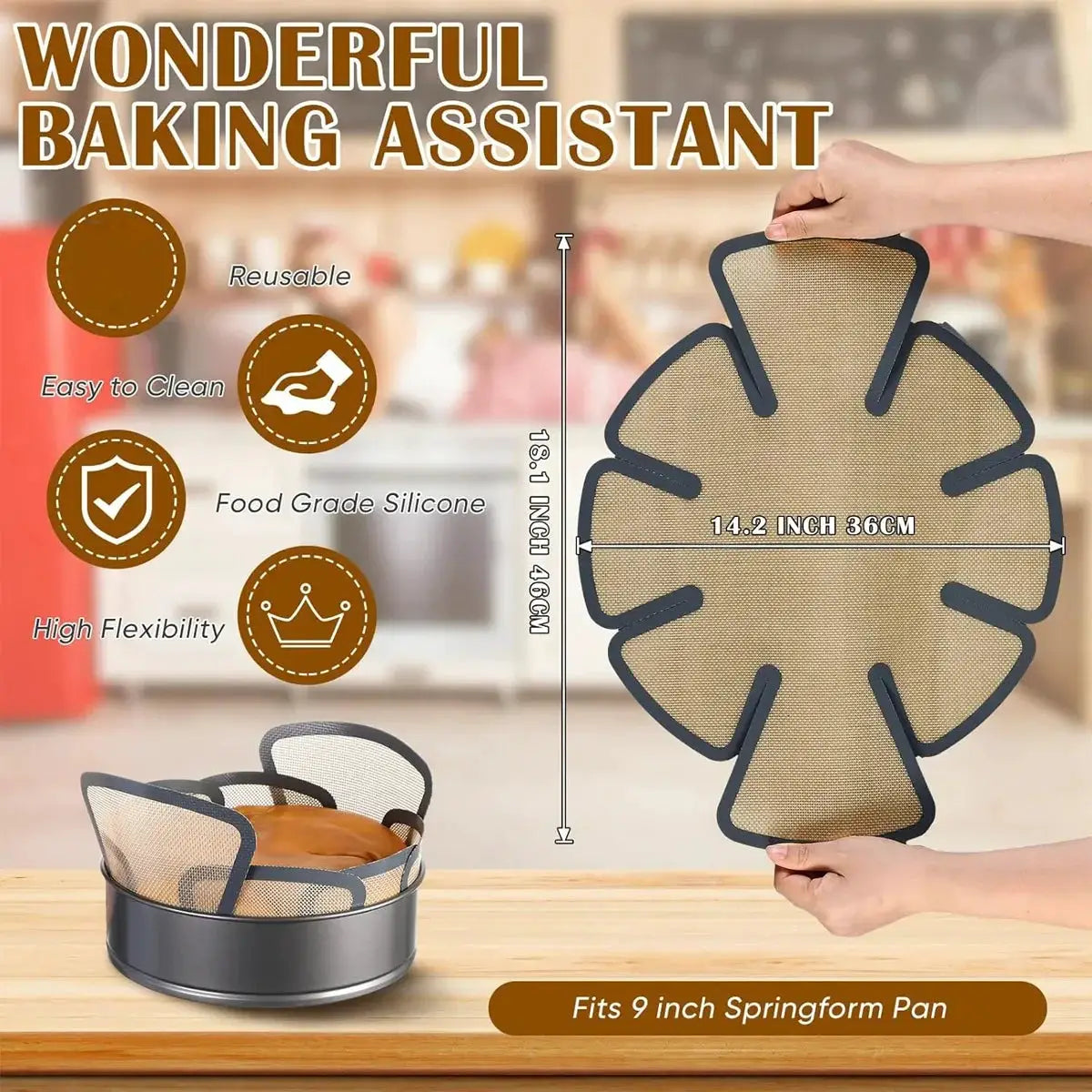 Silicone Bread Pan Liners | Extra Thick | Non Slip | 1 Piece