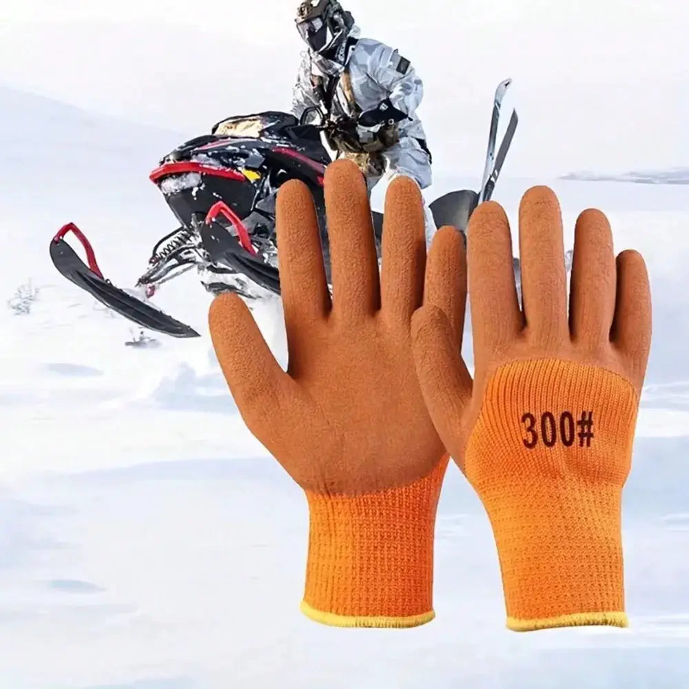 3 Pairs Bulk Pack, Great Value Orange Work Gloves. These Gloves Are Sturdy, Durable, Cold-Proof, And Cut-Resistant, Perfect For Gardening Tasks Such As Weeding, Outdoor Work, Composting, Pruning, And Rakeing. Available In Lar from PriceLows™
