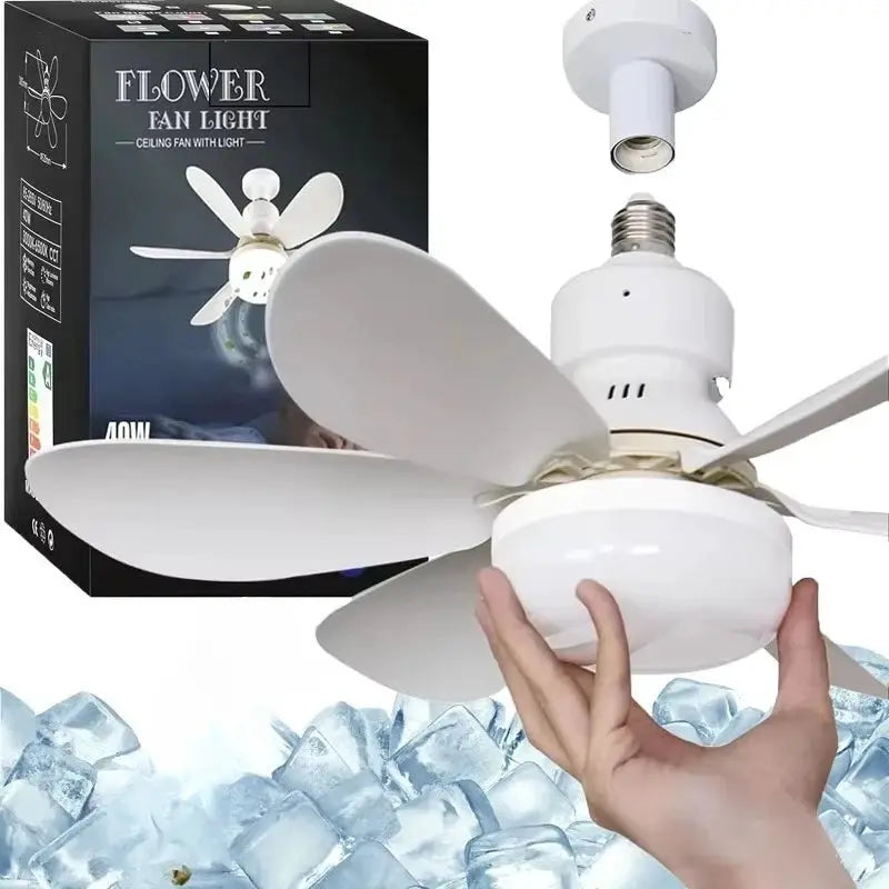 Ceiling Fan Light | Remote Control | Bulbs Included | Screw In Base