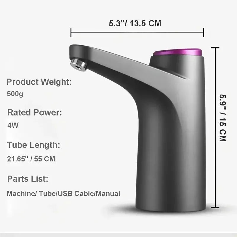 Water Dispenser | Portable 5 Gallon | USB Charging Automatic Pump