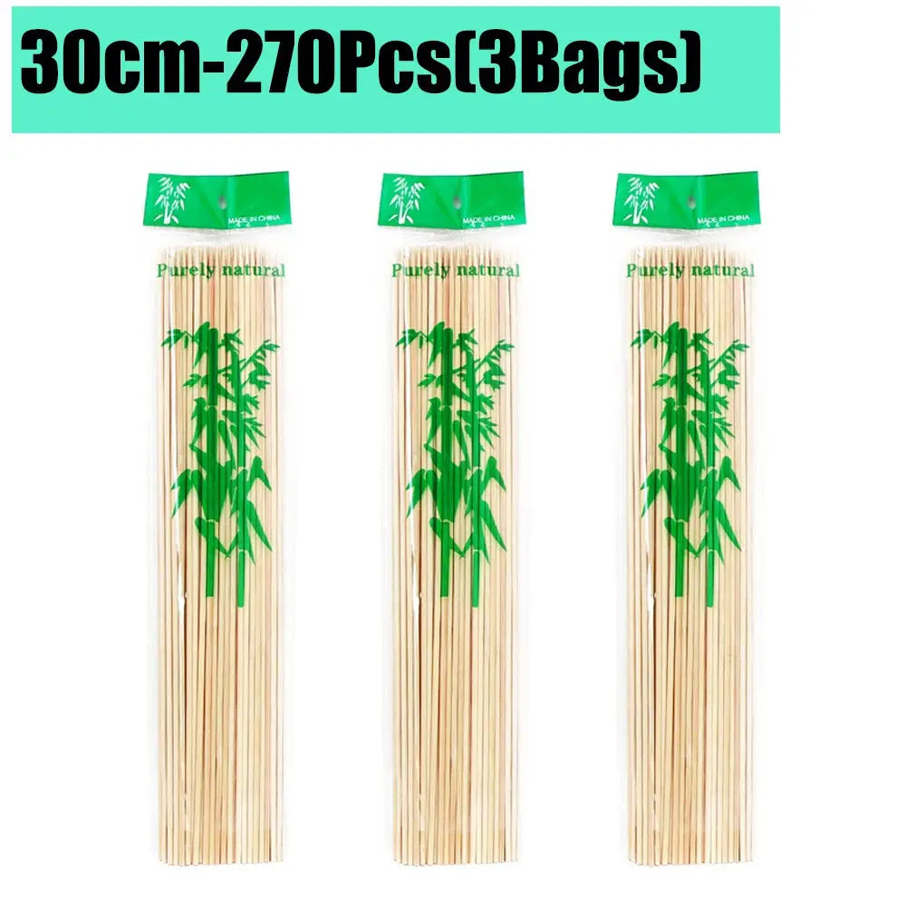 Bamboo Skewers | Natural Color | 15/20/25/30cm | 80-90 Pcs Pack