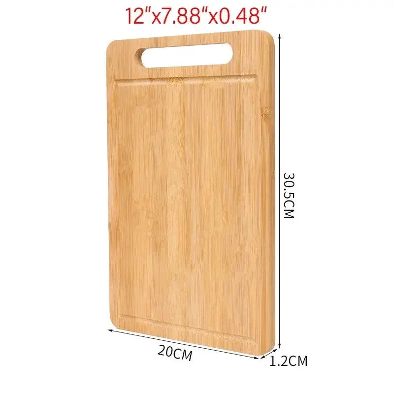 Bamboo Cutting Board | Thickened | Eco Friendly | Meat Veggie Prep
