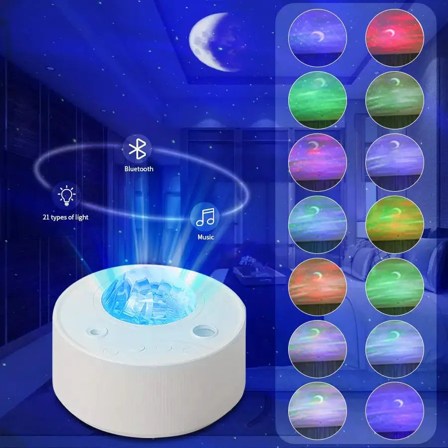 Galaxy Projector Night Light | Bluetooth Music | LED Aurora Nebula | 10cm