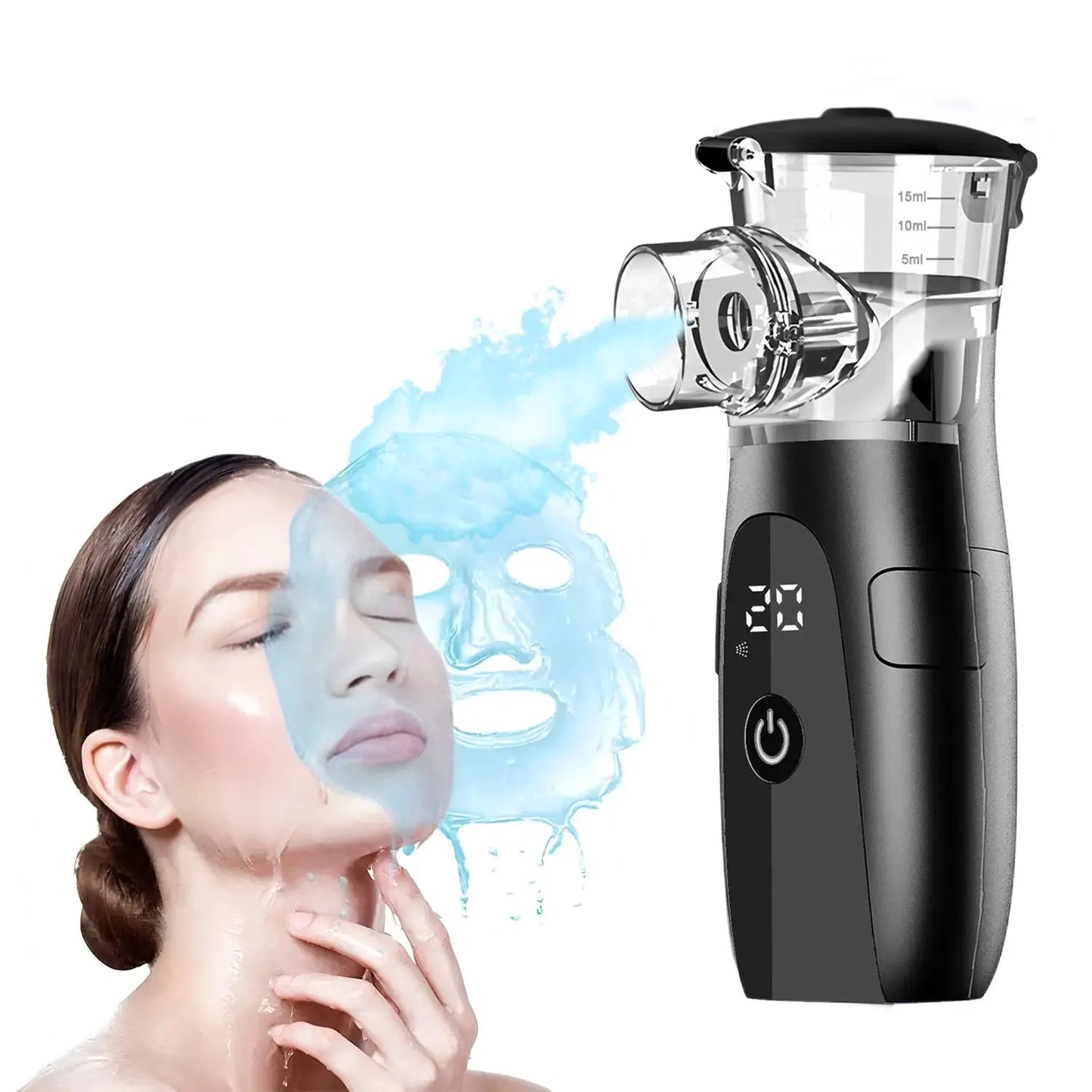 Mini Portable Facial Steamer | Nano Cold Spray | Hydrating Beauty Humidifier