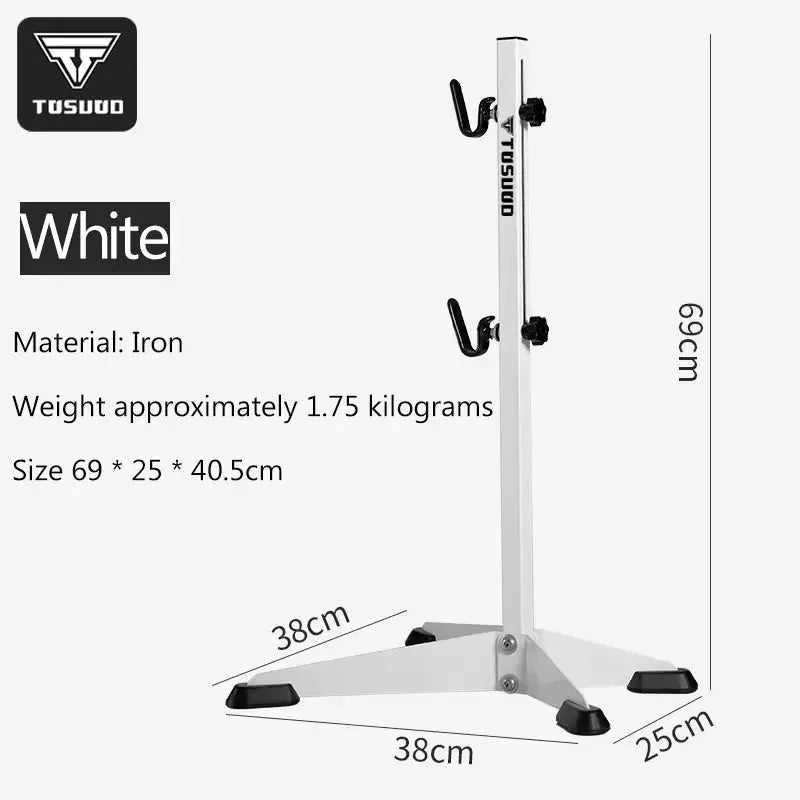 TOSUOD Folding mountain road bike telescopic bike rack tree stump maintenance rack display rack triangular vertical parking rack from PriceLows™