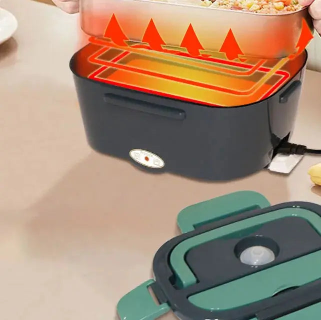 The Electric Lunch Box Food Heater ,60 W Portable Warmer for Car Truck Work With 304 Stainless Steel Contained Heated Lunch Box from PriceLows™
