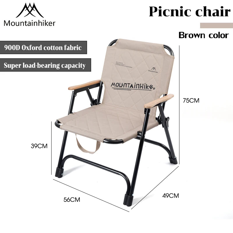 Foldable Camping Chair | Ergonomic Seating | Reinforced Support | One Size