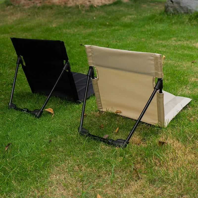 Portable Foldable Chair | Back Support | Aluminum Frame | Size 37x39x42cm