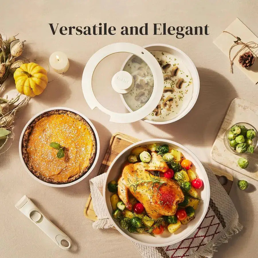Ceramic Pots and Pans Set Non Stick, Nonstick Kitchen Cookware Sets, Non Toxic Pots and Pans Set Non Stick, PFAS PFOA amp PTFE F from PriceLows™