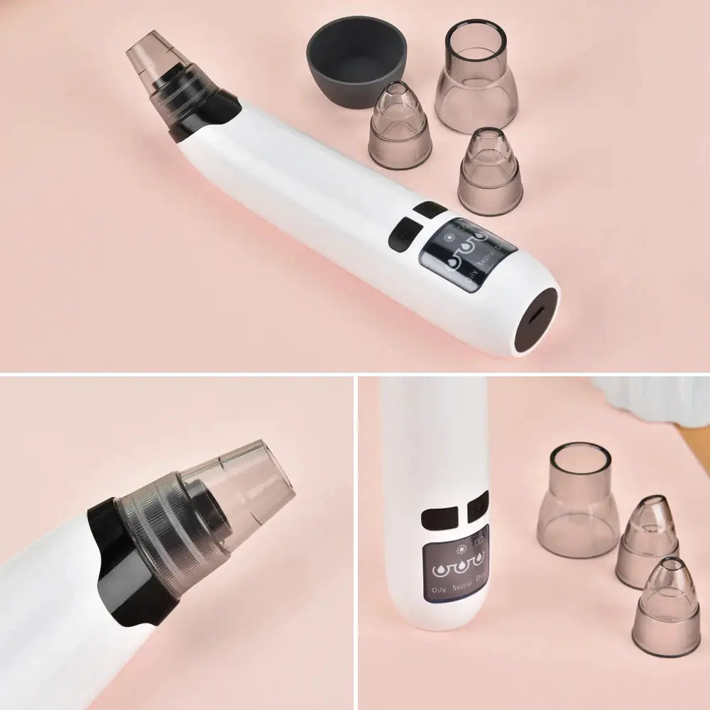 Facial Blackhead Remover Electric Hot Compress Vacuum Pore Cleaner Face Deep Nose Cleaner T Zone Pore Acne Pimple Removal Tool from PriceLows™