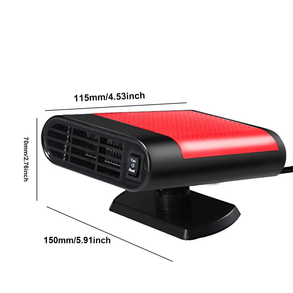 12/24V Windscreen Defroster Demister 360 Rotating Heater Fan Combo 1200W Defogging Defrosting Heating Fan Car Anti-Fog Heater from PriceLows™