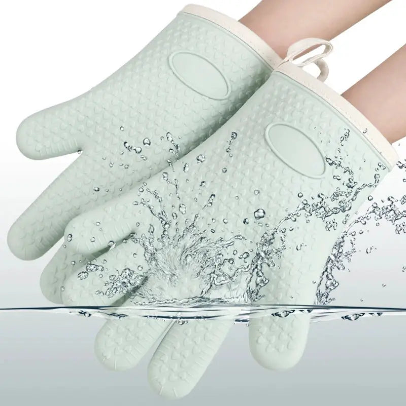Silicone Oven Mitts | Heat Resistant | Non Slip Grip | 1 Pair