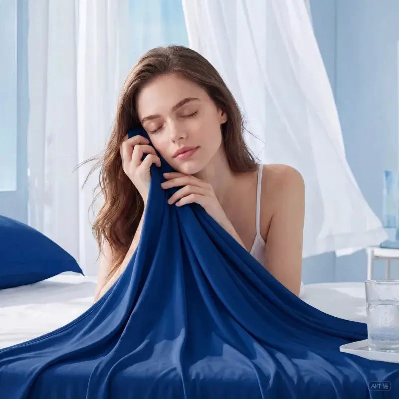 Solid Polyester Bed Sheet | 300 Thread Count | Moisture Absorbing Breathable