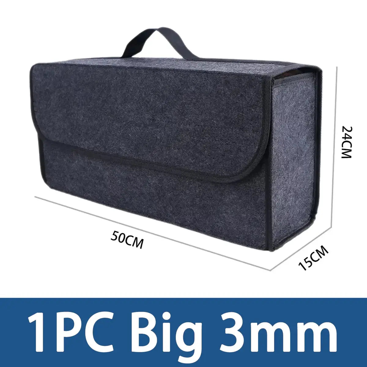 1PC 2/3mm Car Trunk Soft Felt Storage Box Car Storage Bag Foldable Handheld Design Car Storage Bag Car Trunk Organizer Odorless from PriceLows™