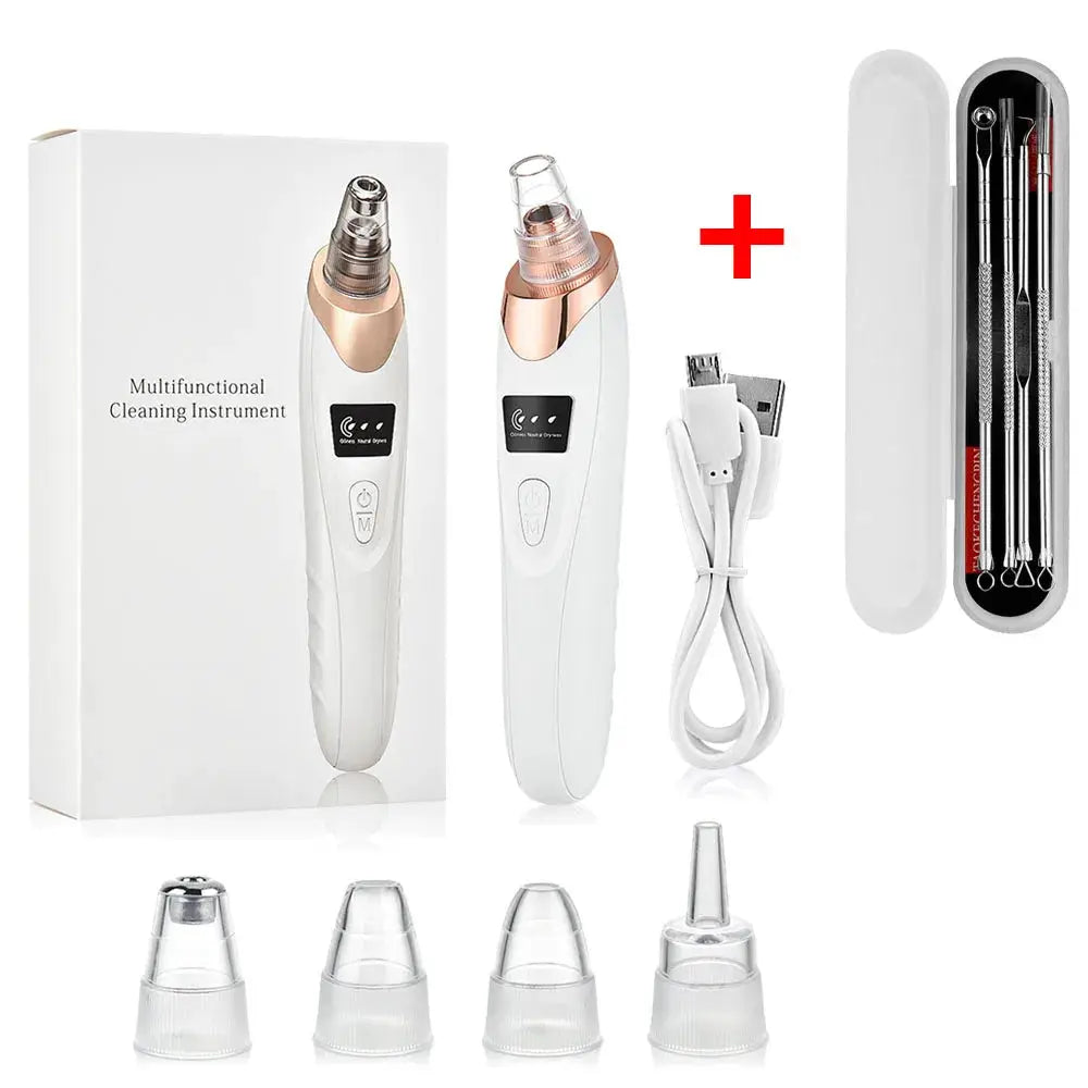 Blackhead Remover Vacuum Pore Adsorber Face Cleaner Electric Pimple Acne Black Head Removal Rechargeable Face Cleaning Tool from PriceLows™