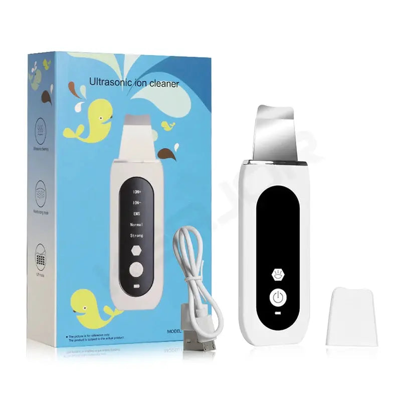 Ultrasonic Skin Scrubber Peeling Blackhead Remover Deep Face Cleaning Ultrasonic Ion Ance Pore Cleaner Facial Shovel Cleanser from PriceLows™