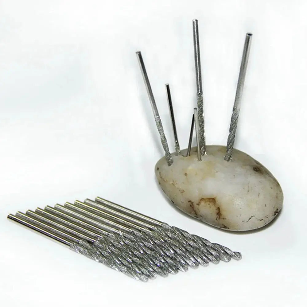10Pcs 1mm 2mm 3mm 4mm Diamond Coated HSS Tipped Solid Bits Drill Twist Drills Bit Hole Saw for Jade Processing Tools from PriceLows™