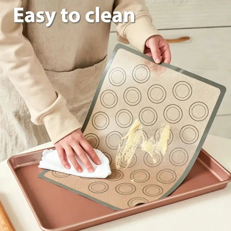 Silicone Baking Mat | 0.4mm Thick | Nonstick | 2 Pack