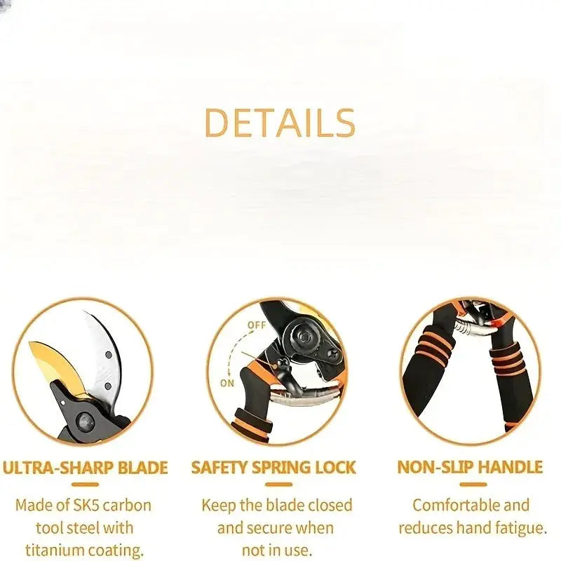 Toughbuilt Pruning Shears Garden Hand Tools Farming Scissors Fruit Picker Garden Pruner Gardening Shears Gardening Tools from PriceLows™