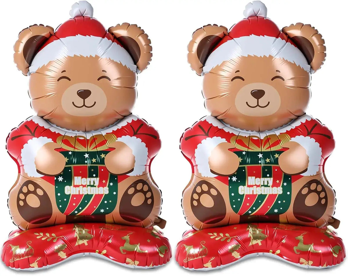 Giant Santa Claus Balloons | 61 Inch | 2 Pack | With Base