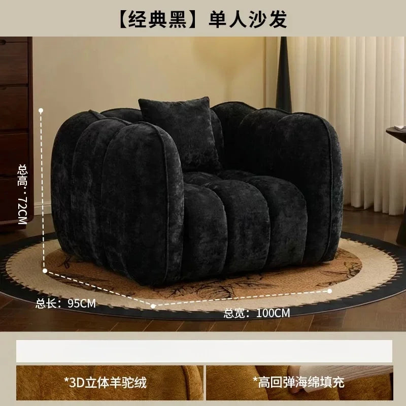 Sofa | Velvet Fabric | L Shaped Sectional | Single Double Triple