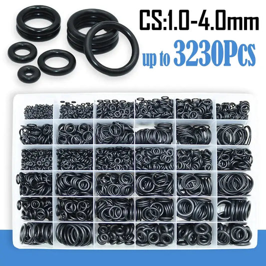 O Ring CS 1.0 1.5 to 4.0mm Sealing Washer Nitrile Rubber O-ring Faucet Plumbing Gaskets Oil Resistant High Temperature Oring Kit from PriceLows™
