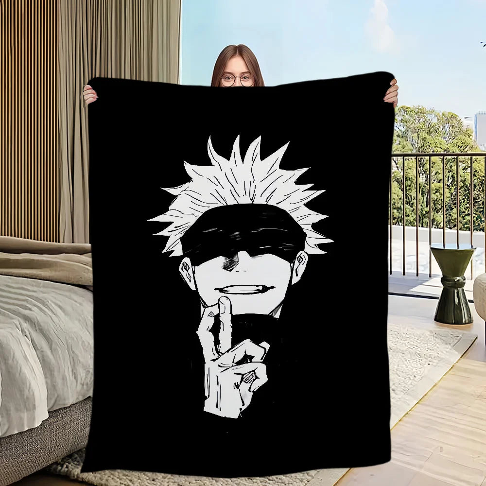 Blanket | Polar Fleece | Printed Anime Pattern | Small