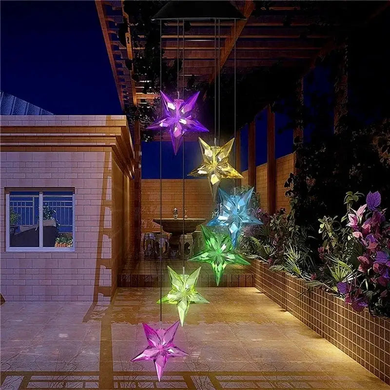 LED Solar Wind Chime Crystal Ball Hummingbird Wind Chime Light Color Changing Waterproof Hanging Solar Light For Home Garden from PriceLows™