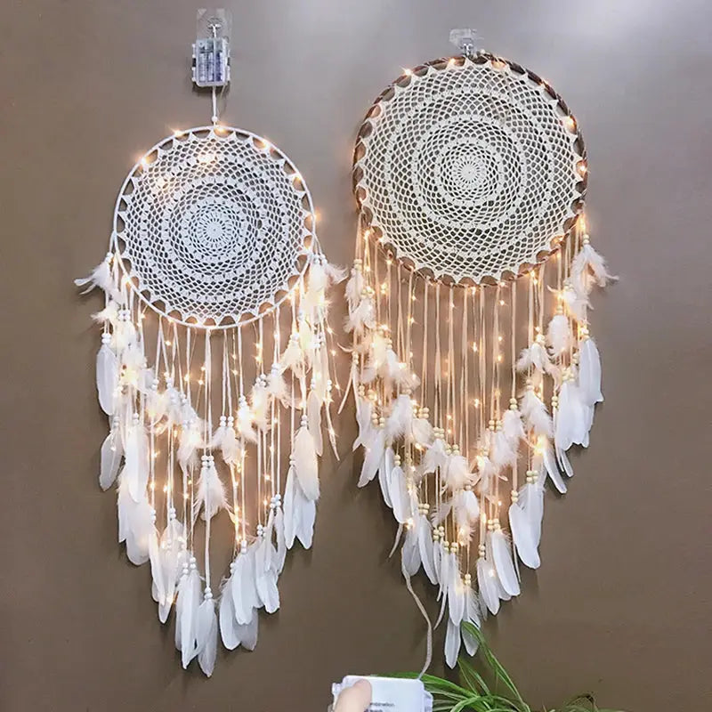 big dream catcher hanging/light decoration nordic decoration home girls room/nursery/kids decor dreamcatcher children room new 5 from PriceLows™