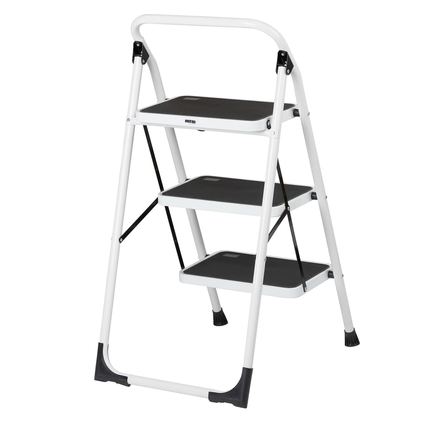 Short Handrail Household Iron Ladder with 3 Steps from PriceLows™