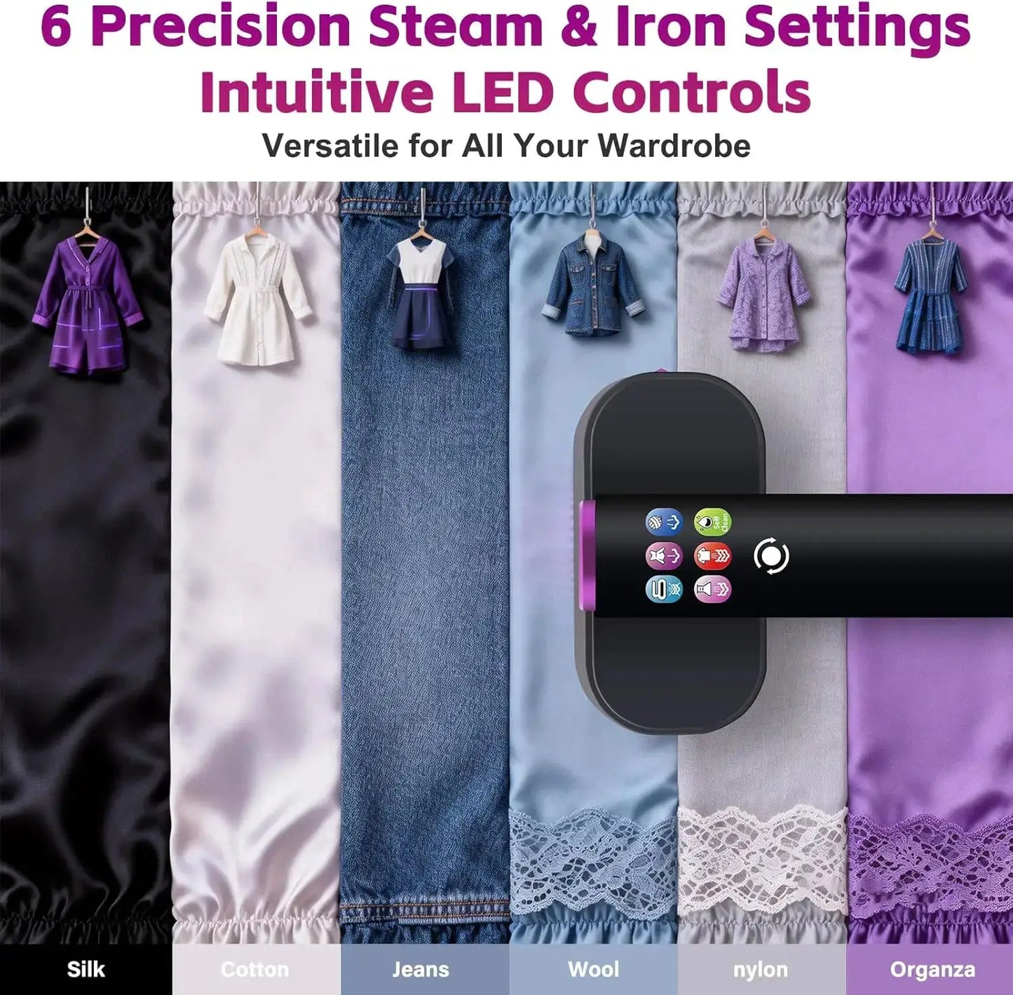 Handheld Steam Iron | 1200W Fast Heating | Portable Travel Cleaner