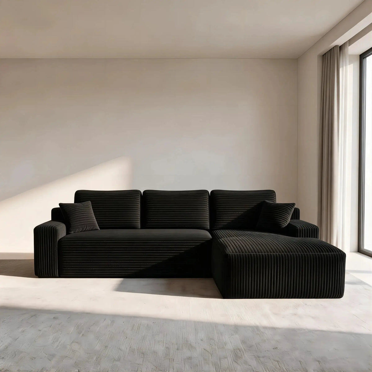 Sectional Sofa | L-Shaped With Chaise | No Assembly Required | 2000-2400mm Width from PriceLows™