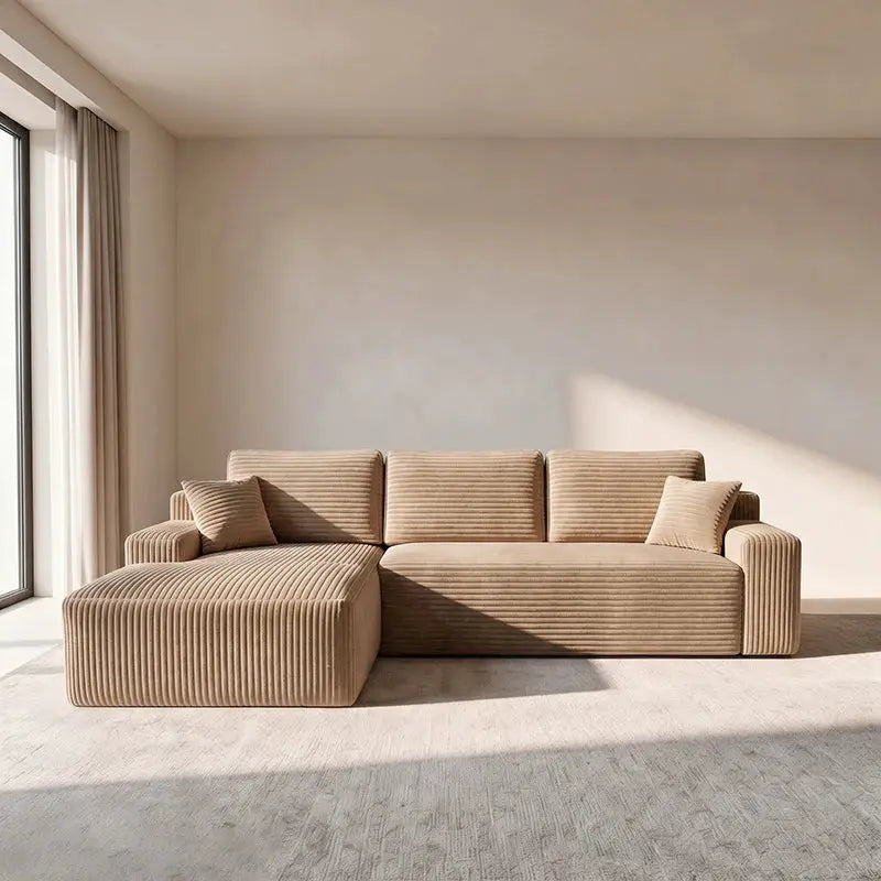 Sectional Sofa | L-Shaped With Chaise | No Assembly Required | 2000-2400mm Width from PriceLows™
