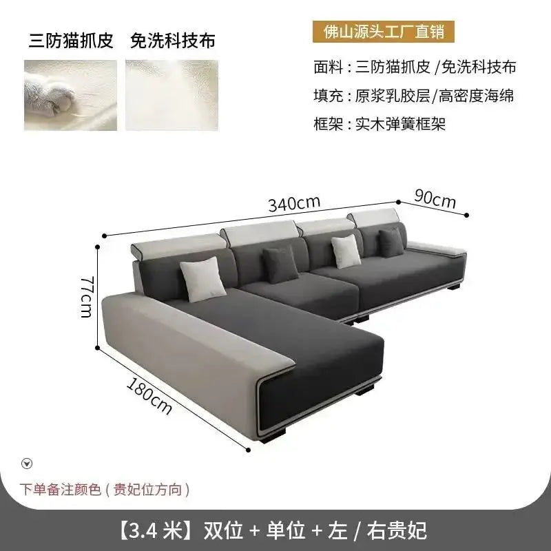 Oversized Cushion Living Room Sofas Retro Gray Lounges Sectional Living Room Sofas Curved Cheap Couch Wohnzimmer Furniture Home from PriceLows™
