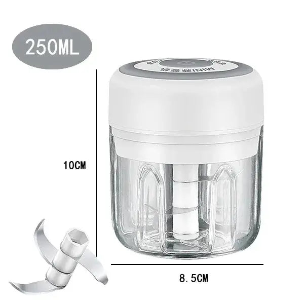 100/250mL Mini Crusher Chopper USB Charging Garlic Mincer Electric Garlic Chopper Powerful Ginger Garlic Onion Meat Masher from PriceLows™