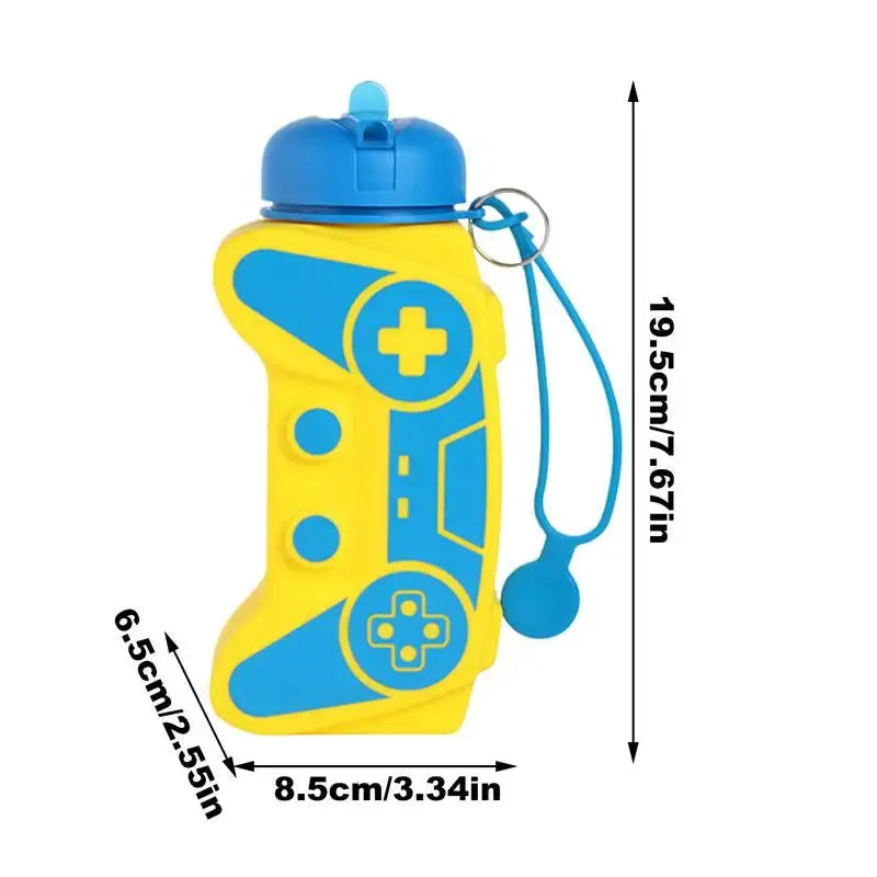 Silicone Water Bottle Foldable Water Bottle Game Handle Shape Drinking Bottle Sports Leakproof Travel Mug Reusable Water Cup from PriceLows™