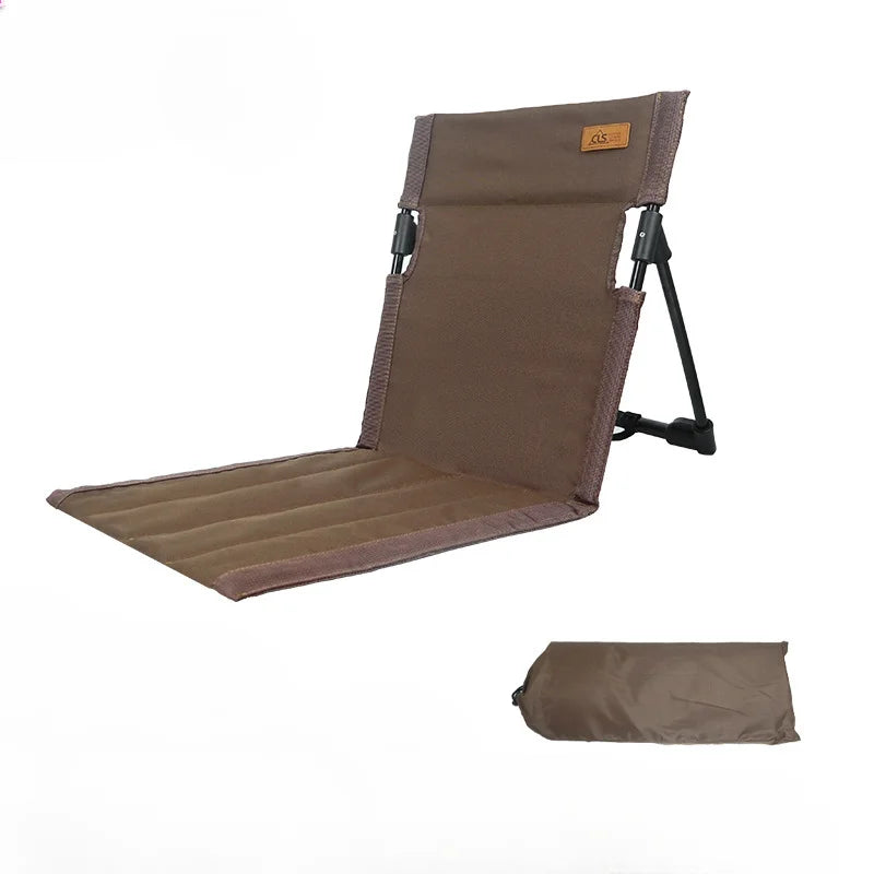 Portable Foldable Chair | Back Support | Aluminum Frame | Size 37x39x42cm