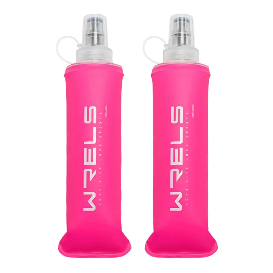 WRELS Collapsible Folding Water Bottle TPU BPA-Free Outdoor Sport Marathon Leak Proof Soft Flask Running Hydration Water Bottle from PriceLows™