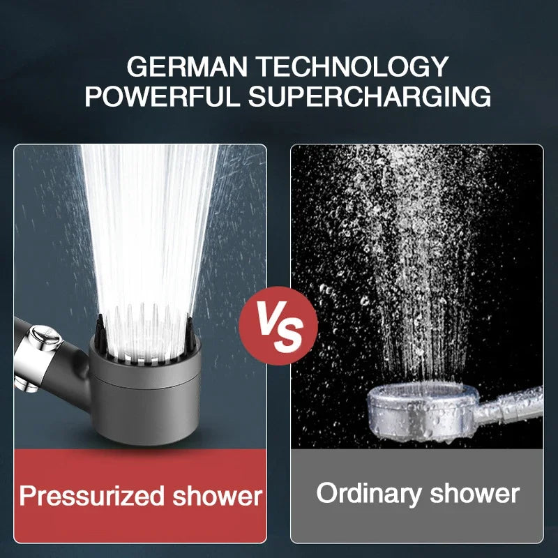 Shower Head | High Pressure | 3 Mode Spray | ABS Plastic Hand Held